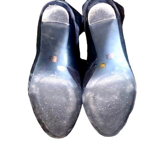 Anne Klein AK7 Jaimelee style BLACK GENUINE LEATHER HAIR SNAKE ZIP FRONT HIGH HE - Picture 9 of 9